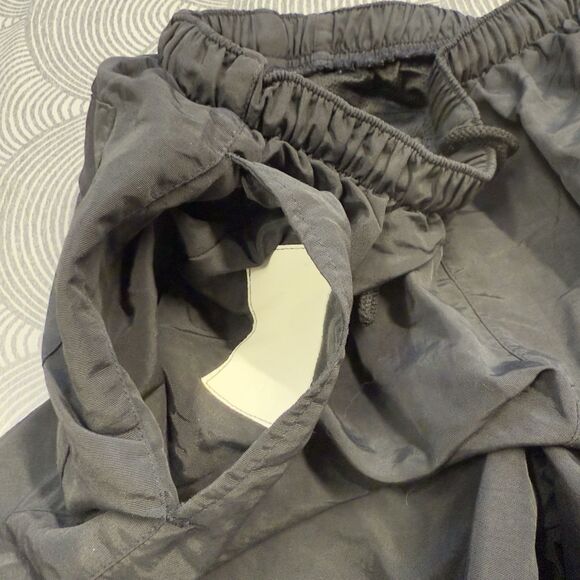 American Apparel Inc Lined Utility Pants Zippers 4 Ply Nylon Black Men L EUC - Picture 6 of 12